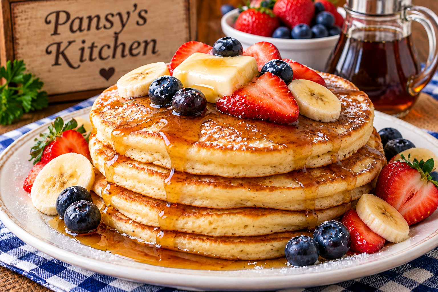 Pansy’s Homemade Buttermilk Pancakes