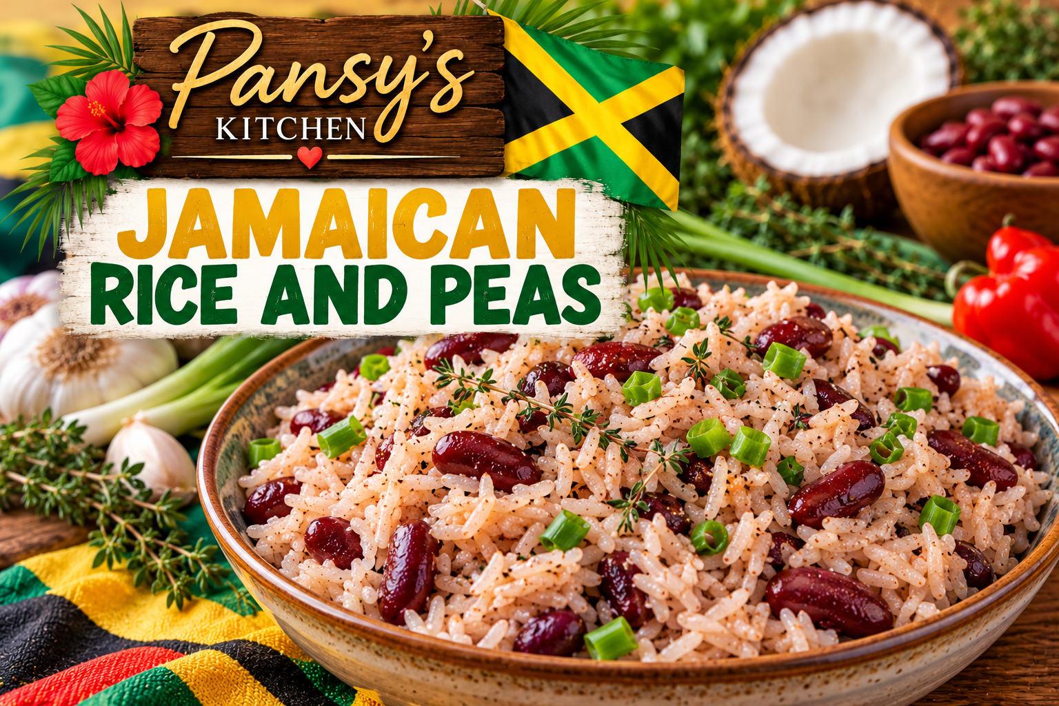 Pansy’s Jamaican Rice and Peas