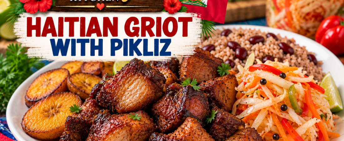 Pansy’s Haitian Griot with Pikliz