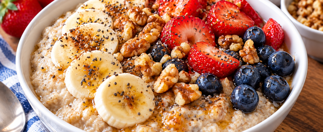 Pansy’s Berry Banana Oatmeal Breakfast Bowl