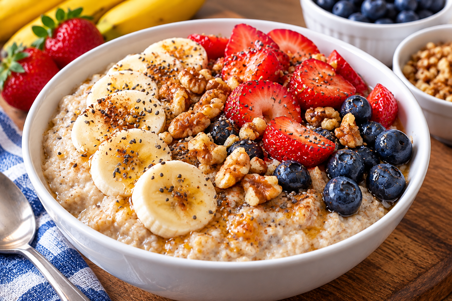 Pansy’s Berry Banana Oatmeal Breakfast Bowl