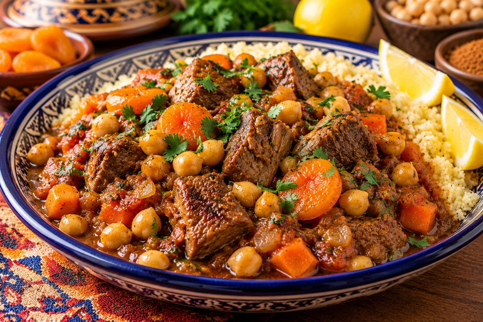 Pansy’s Moroccan Lamb Stew with Chickpeas & Apricots