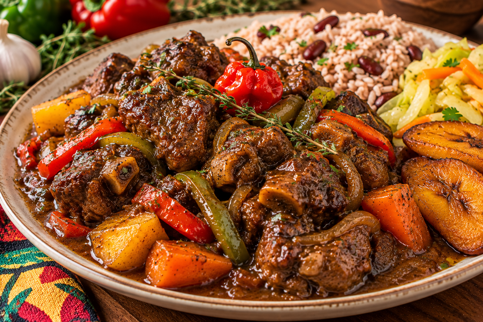 Pansy’s Caribbean Brown Stew Goat